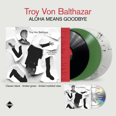 Different versions of the album on vinyl and CD, the title Aloha Means Goodbye, Vicious Circle logo